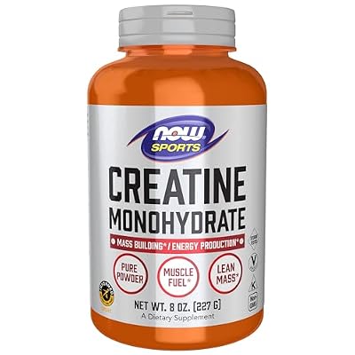 NOW Foods Sports Nutrition, Creatine Monohydrate Powder, Mass Building*/Energy Production*, 8-Ounce