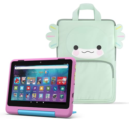 Amazon Fire HD 8 Kids Pro tablet (newest gen), ages 6–12 | 8 HD screen, parental controls, 13-hr battery, 32 GB + Carrying Case for Amazon Kids Tablets
