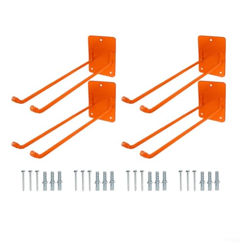 Resistenza affidabile: realizzati in ferro massiccio da 12 mm, i nostri ganci resistenti offrono una resistenza superiore rispetto alle opzioni standard, rendendoli per attività di stoccaggio impegnative.