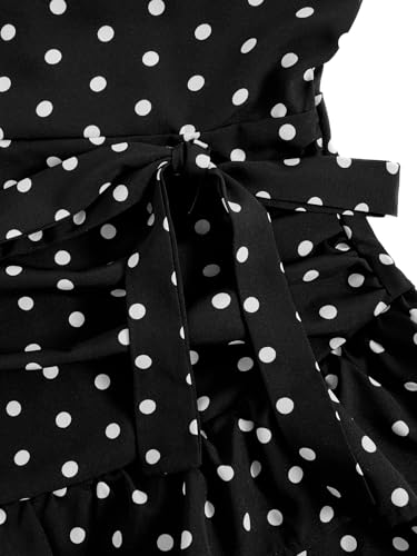 Image of Floerns Women's Floral Halter Ruffle Tiered Cute Summer Mini Dress Milkmaid Vacation Sundress