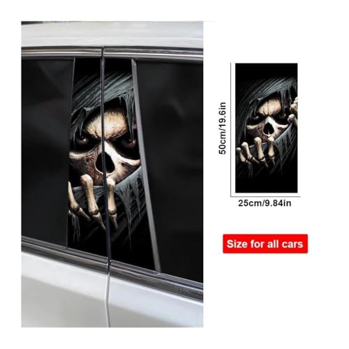 Autocollants en vinyle imperméables avec squelette de meurtrier B