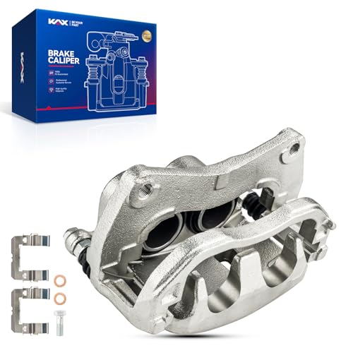 Image of KAX Disc Brake Caliper Assembly Fit for Subaru 2010-2019 Outback, 2015-2021 WRX, 2014-2018 Forester, 2005-2019 Legacy, 2008-2014 Tribeca, 2006-2007 B9 Tribeca, Front Right Passenger Side