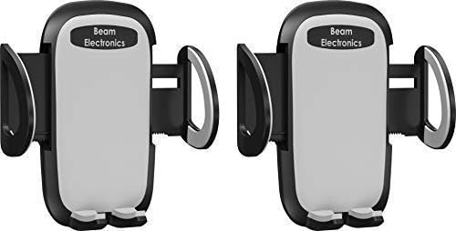 Beam Electronics (2 PACK) Universal Smartphone Car Air Vent Mount Holder Cradle Compatible with iPhone X 8 8 Plus 7 7 Plus SE 6s 6 Plus 6 5s 5 4s 4 Samsung Galaxy S6 S5 S4 LG Nexus Sony Nokia and More