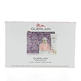 Mon Guerlain Four-Piece Set Eau De Parfum Spray 3.3 oz & 0.16 oz & Body Lotion 2.5 oz & Pouch