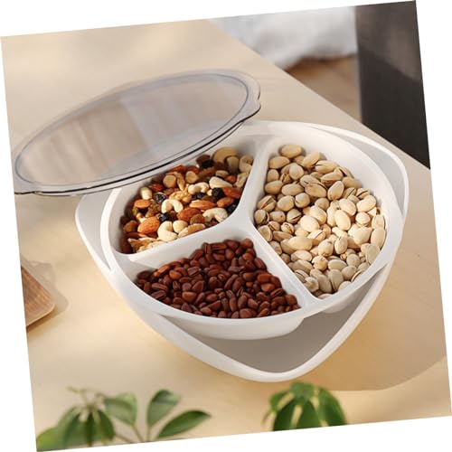 Assiette divisée avec couvercle Zerodeko pour éviter les snacks ramollis