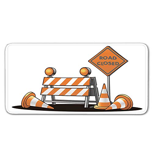 Alfombras De Pasillo Reparación de carreteras Largas Moquetas Largo Entrada Felpudos Patrón 3D Anti-desvanecimiento Anti-Sucio Aplicar para Ventana De Bahia Dormitorio Sala Lavable Cortable 50x80cm