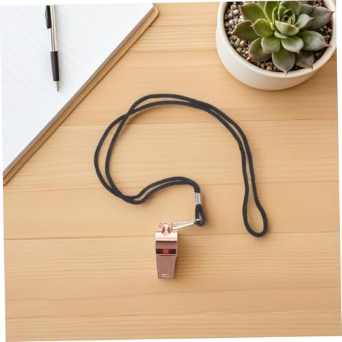 6 silbatos para árbitro con cuerda Kichvoe acero inoxidable miniatura 7