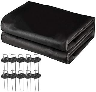 IME Garden Weed Barrier Fabric, Landscape Ground Cover Membrane, Weed Control Fleece with Garden Pegs and Buffer Washer