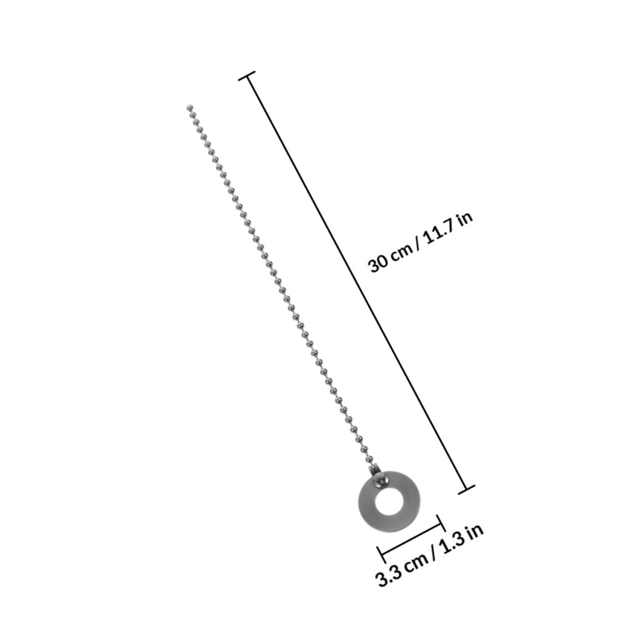 VICASKY Chaîne D'extension D'amortissement des Cymbales Longueur Réglable en Alliage D'aluminium Argenté Lot de 2 Pièces pour Ajustement Sonore pour Kit de Batterie Jazz