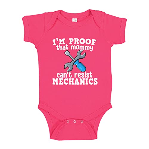 I'm Proof My Mommy Can't Resist Mechanics Baby One Piece Or Toddler T-Shirt for Mechanic Daddy