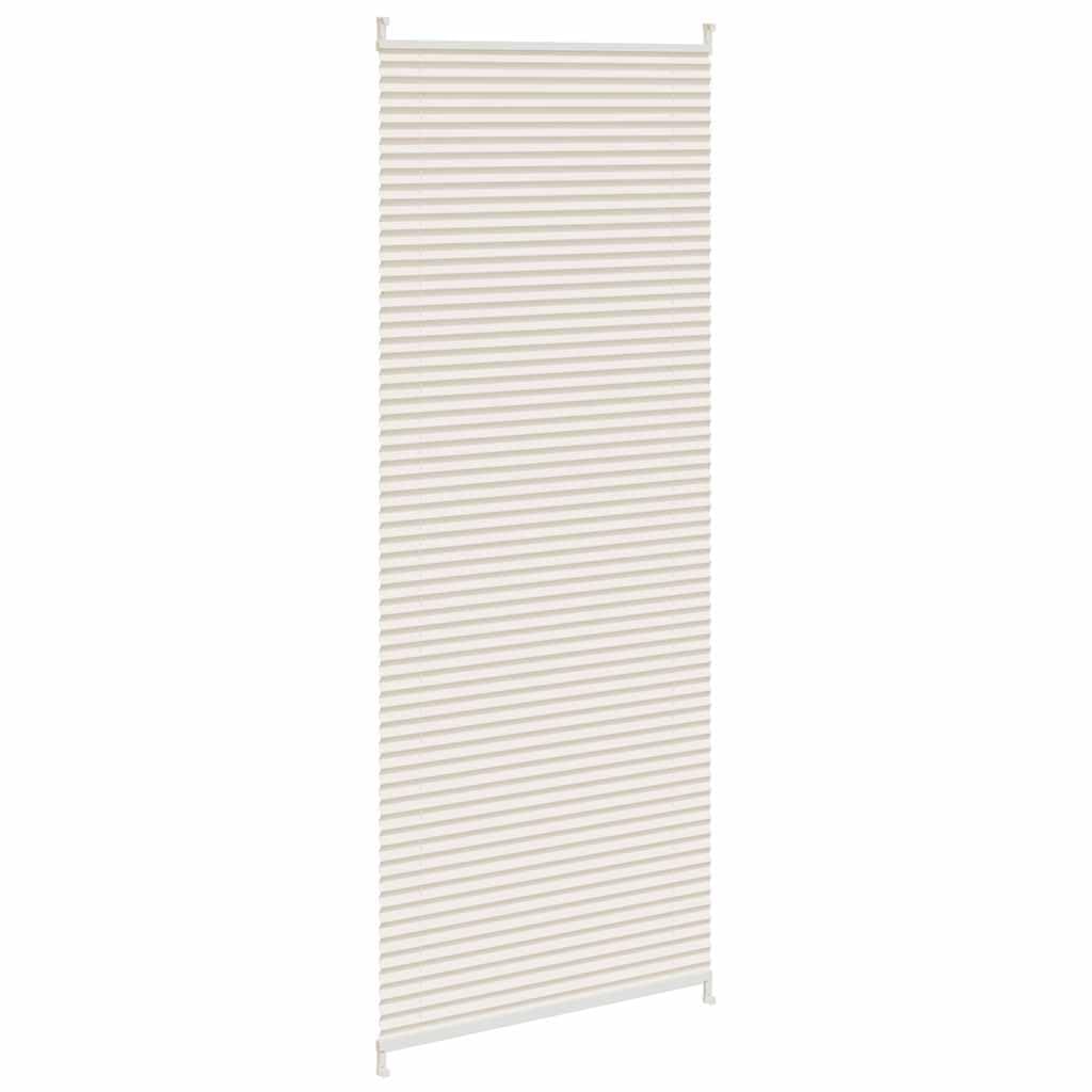 Store Plissé Tamisant en Crêpe 90x200 cm Crème sans Percer