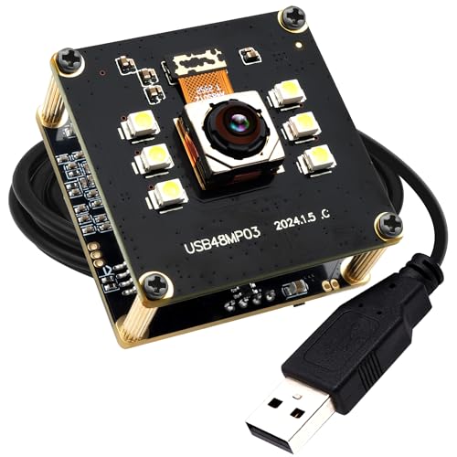 ELP 48MP Autofocus USB Camera with Day & Night Vision - Webcam for Computer & Laser Engraver - Fast Focus - UVC USB2.0