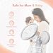Baby Bottles Breast Pump Parts Compatible with Spectra Replacement Pump Parts, Spectra Bottles, SPE-ctra Breast Pump SPE-ctra Pump Accessories, SPE-ctra s1/s2/9 Plus, Not Original Accessories, 2 Set
