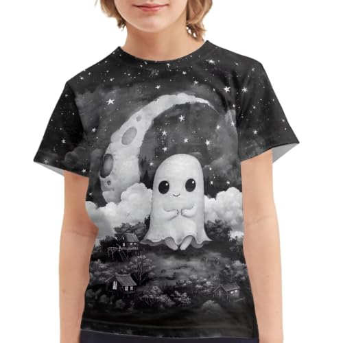 Image of Xhuibop Kids T Shirts for Boys Size 3-16 Girls Short Sleeve Sportswear Active Tops