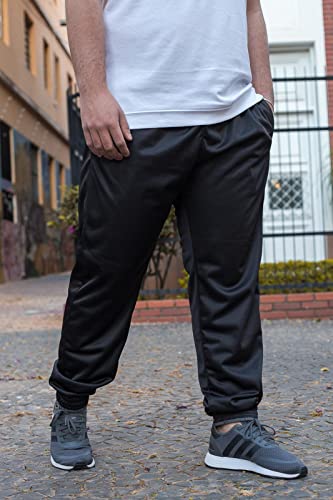 Calça Jogger Plus Size Masculina Treino Academia Tamanhos Grandes Elástico Bolsos Laterais 106 COR:P