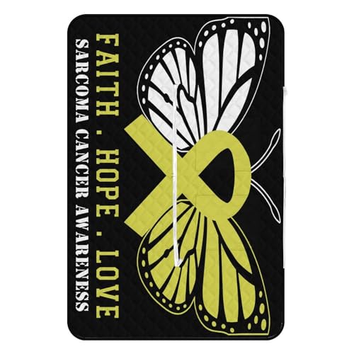 generic Butterfly Sarcoma Cancer Awareness Picnic Blankets,Portable Waterproof Foldable Picnic Mat,Sandproof Outdoor Mat for Park Picnic Blanket Accessories for Adults