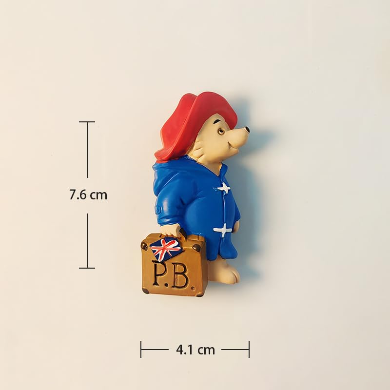 Imán decorativo 3D oso Paddington, mini 4.1x7.6 cm miniatura 4