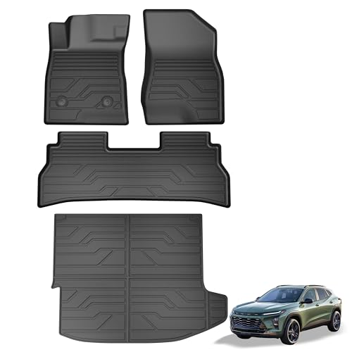 KARPAL Floor Mats for 2024 2025 2026 Chevrolet/Chevy Trax & Buick Envista All-Weather TPE Custom Fit Anti-Slip Floor Liners Car Mats Accessories