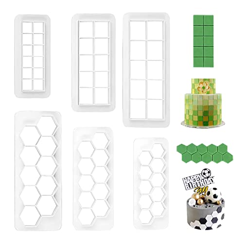 Quadratische Ausstechformen-Set – 3 Größen (7,6/10,2/12,7 Cm) – Für Kekse, Fondant & Mehr