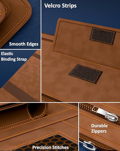 Image of FEDUS Pack of 2 Premium Car Sun Visor Organizer and Storage Car Document Holder, Sunglasses Holder for Car, Car All New Accessories Multipocket Pouch Auto Interior Accessories for Truck, SUV, Van