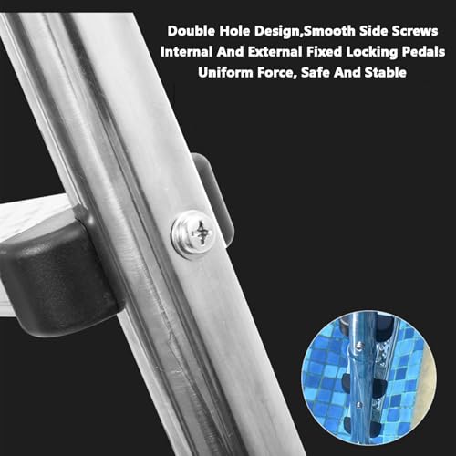 Escalera para piscina de acero inoxidable 3 peldaños miniatura 5