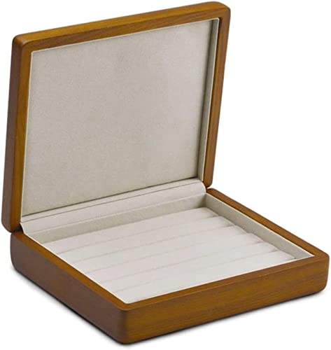 ZGSSOPTU Caja de almacenamiento para reloj, organizador de joyas de cuero, elegante estuche de viaje para anillos, aretes, pulseras y collares
