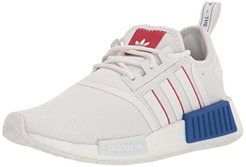 adidas Originals NMD_r1 calzado de running Unisex Niño, Blanco Blanco Azul Rey, 6 Big Kid
