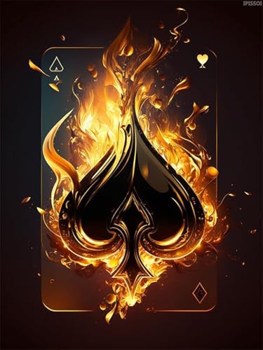 IPISSOI Diamond Painting Kits for Adults Ace of Spades Card