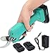 Produktbild InLoveArts Elektrische Gartenschere Astschere Garten 25 mm Astschneider Schnurlos mit 2 Backup 21V Li-Ionen Akku Wiederaufladbarer buchsen Trimmer Drahtloser Astschneider mit LED Leuchten