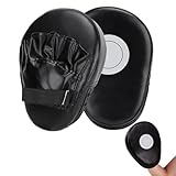 Pratzen Boxen, Schlagpolster Schlagkissen, Handpratzen, Kickboxen Boxpratzen, Pratzen Trainer Kickboxen Boxen, Trainerpratzen, Boxpads Schlagpolster,für Kampfsport, Muay Thai (Schwarz-2pcs)
