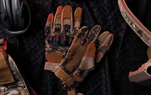 Glove Station The Impulse High Dexterity Shooting Gloves, Touchscreens Compatible, Lightweight Design Extra Snug Fit for Men Outdoor Sports Airsoft Utility, Tan, X-Large - 5