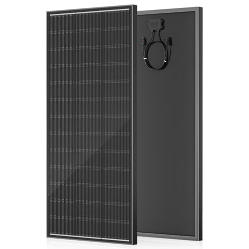 Solarpanel 220 Watt, N-Type Monocrystalline Solar Panel, 18BB Gitterlinien Technologie, 24.6% Umwandlungsrate PV Modul für Balkonkraftwerk, Wohnmobil, Gartenhäuse, Off-Grid-Systeme (220W)