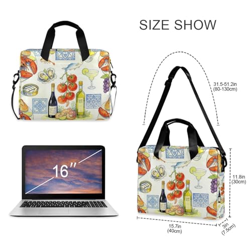 Bolso de almacenamiento para laptop 15.6 pulg con asa y correa miniatura 5