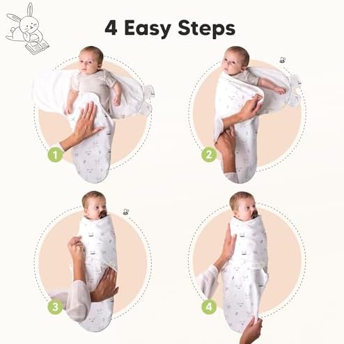 KeaBabies 3-Pack Organic Baby Swaddles for Newborns, Infant (Nordic, 0-3M) - 2