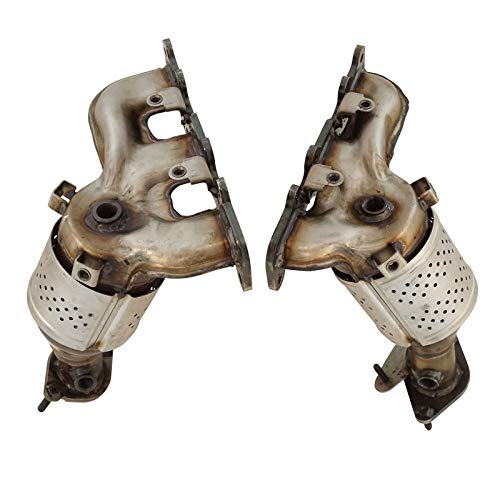 Exhaust Manifold with Catalytic Converter & Gasket + Hardware Pair Set for 2013-2015 Ford Explorer / 2013-2015 Flex / 2013-2015 Taurus / 2013-2015 Lincoln MKS / 2013/2015 MKT / 3.5L V6 Models Only