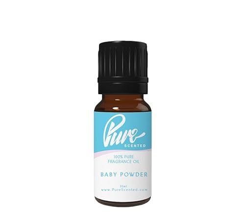 Baby Powder Fragrance Oil - 10ml Suitable for Candles, Wax Melts, Cosmetics, Diffusers, Soaps (Baby Powder)