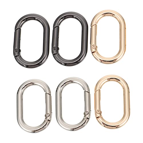 BESPORTBLE DIY Accessories Set 6pcs Spring Snap Clips Sturdy Key Snap Hooks Swivel Clasp for Backpacks