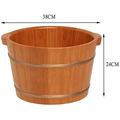 Masajeador Spa de Pies de Madera Maciza Redondo para Hogar miniatura 2