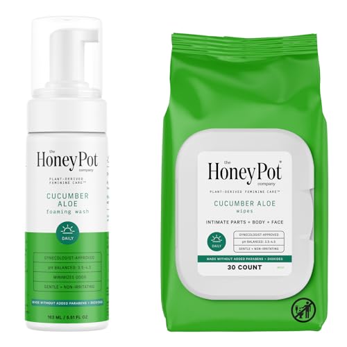 The Honey Pot Company - Feminine Wash & Feminine Wipe Bundle - In...