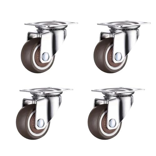 Roulettes pivotantes en caoutchouc TPR souple de 2 pouces pour un mobilier moderne et élégant