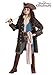 Kid's Jack Sparrow Costume | Pirates of the Caribbean Premium Captain Jack Sparrow Pirate Costume for Boys Large
