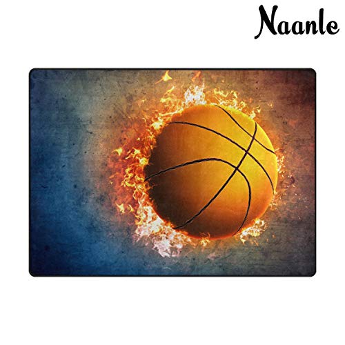 Naanle Sport Area Tappeto 5,8 x 3,5 cm, Fuoco