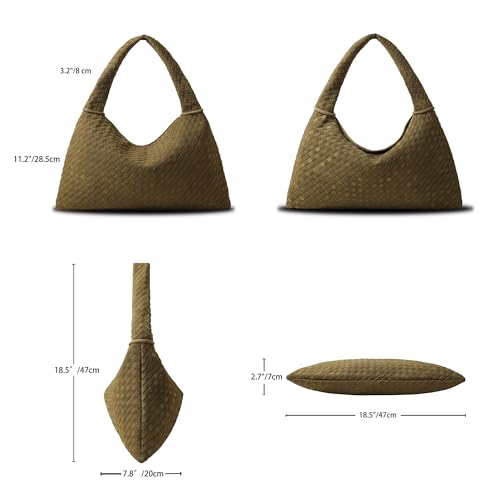 Bolso vintage trenzado de cuero vegano y ante miniatura 4