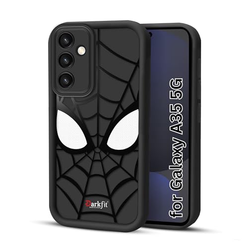 Image of DARKFIT Back Case Cover Compatible for Samsung Galaxy A35 | Silicone Case | Camera & Body Protection | Shock Proof Case | for Samsung Galaxy A35 | Color Black