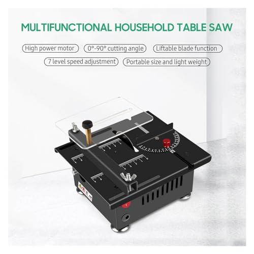 Scie circulaire multifonctionnelle bureau angle de coupe réglable 100 W mini - 5