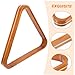 LAPYAPPE Billiard Triangle Rack – Gold Trimmed 52.4MM Pool Table Accessory Sturdy Wood Billiard Ball Holder for Snooker and Pool Games Essential Equipment for Players