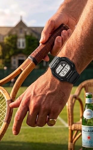 Image of V2A DIGITRON-KUBIX 3043 Digital Watch for Men | Retro Square Display | Urban Streetwear Sports Watch with Dual Time, Countdown Timer, Alarm, Backlight & 50M Water Resistance
