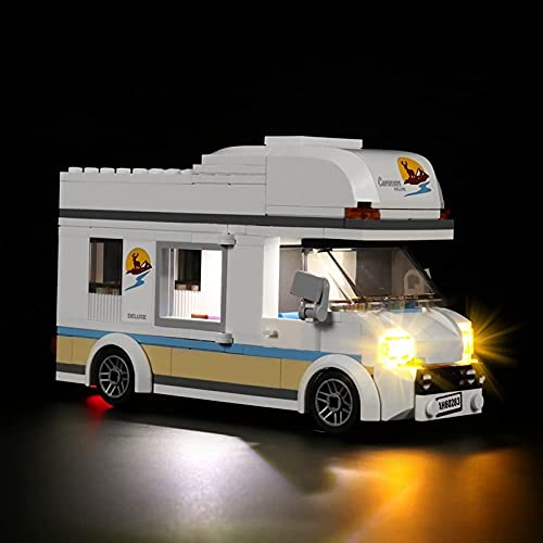 FYHCY Led Beleuchtung Set für Lego 60283 City Ferien-Wohnmobil,Led Licht Beleuchtungsset für Lego 60283 (NUR Licht Set) – Bild 5