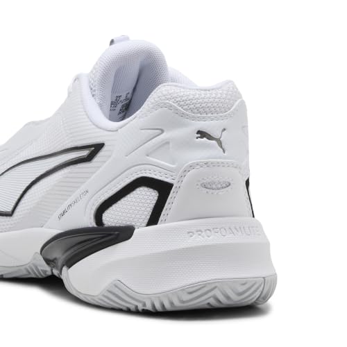 Puma Unisex Solarstrike 4 Indoor Court Shoe, White Black-Silver Mist, 45 EU – Ansicht 2
