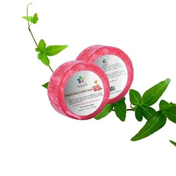 Natural Loofah Soap w/Himalayan Herb Extracts - Exfoliating Soap| Naturally Scented | Hand made with Rose, Geranium, and Honey Pack of 2